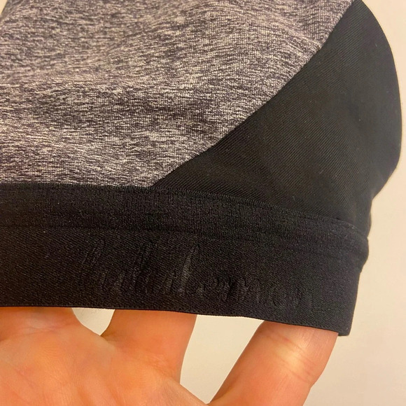 Lululemon Box It Out Brad Gray & Black Size 4 - Picture 2 of 5